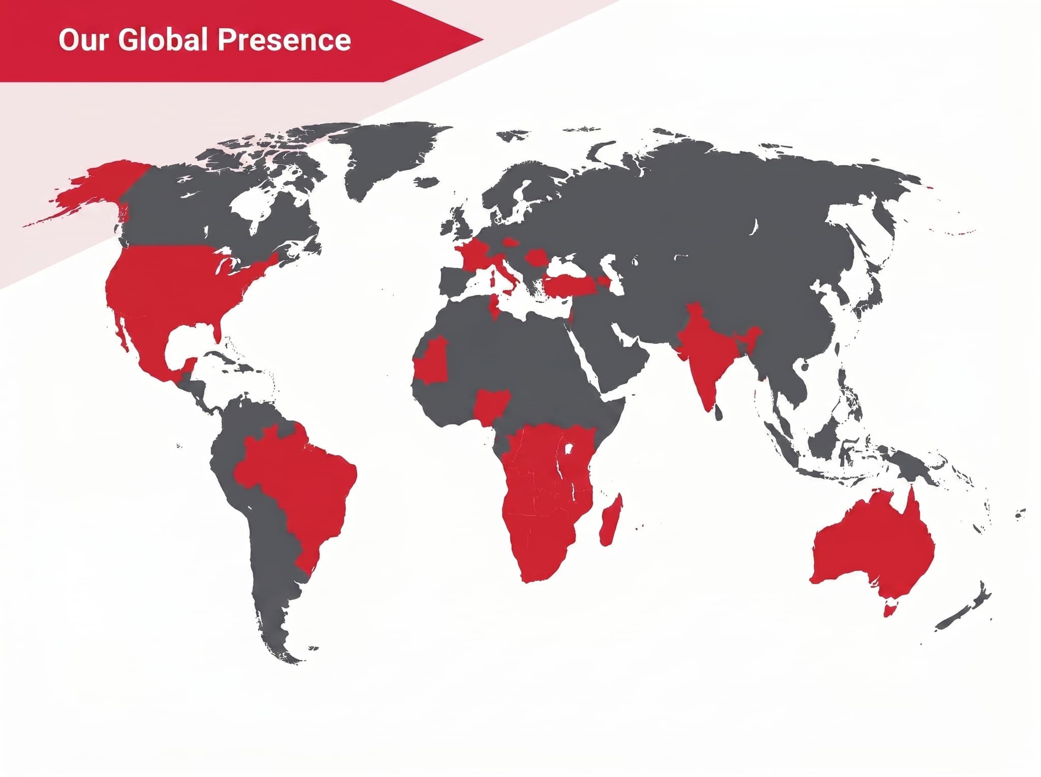 MACEVOS global installation map showing presence across 6 continents